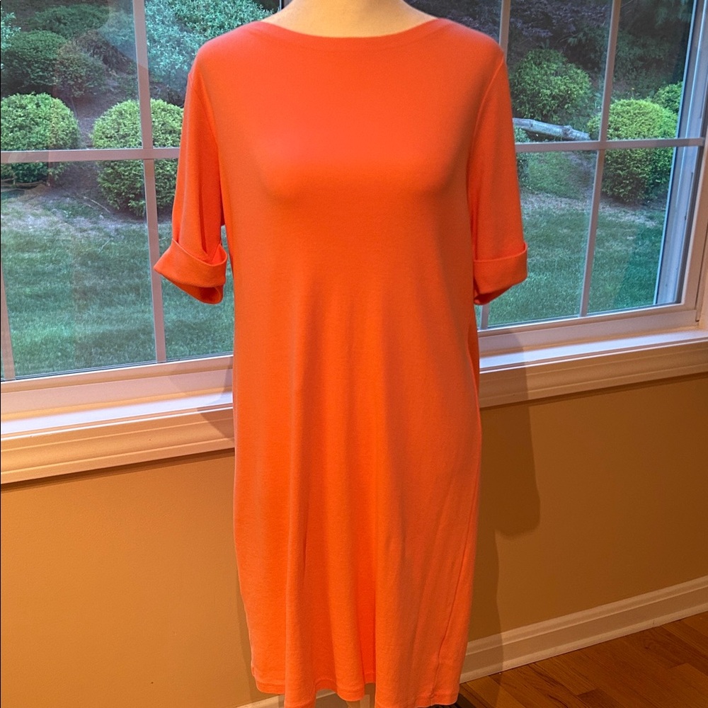 Karen Scott Sport Vibrant Orange Top